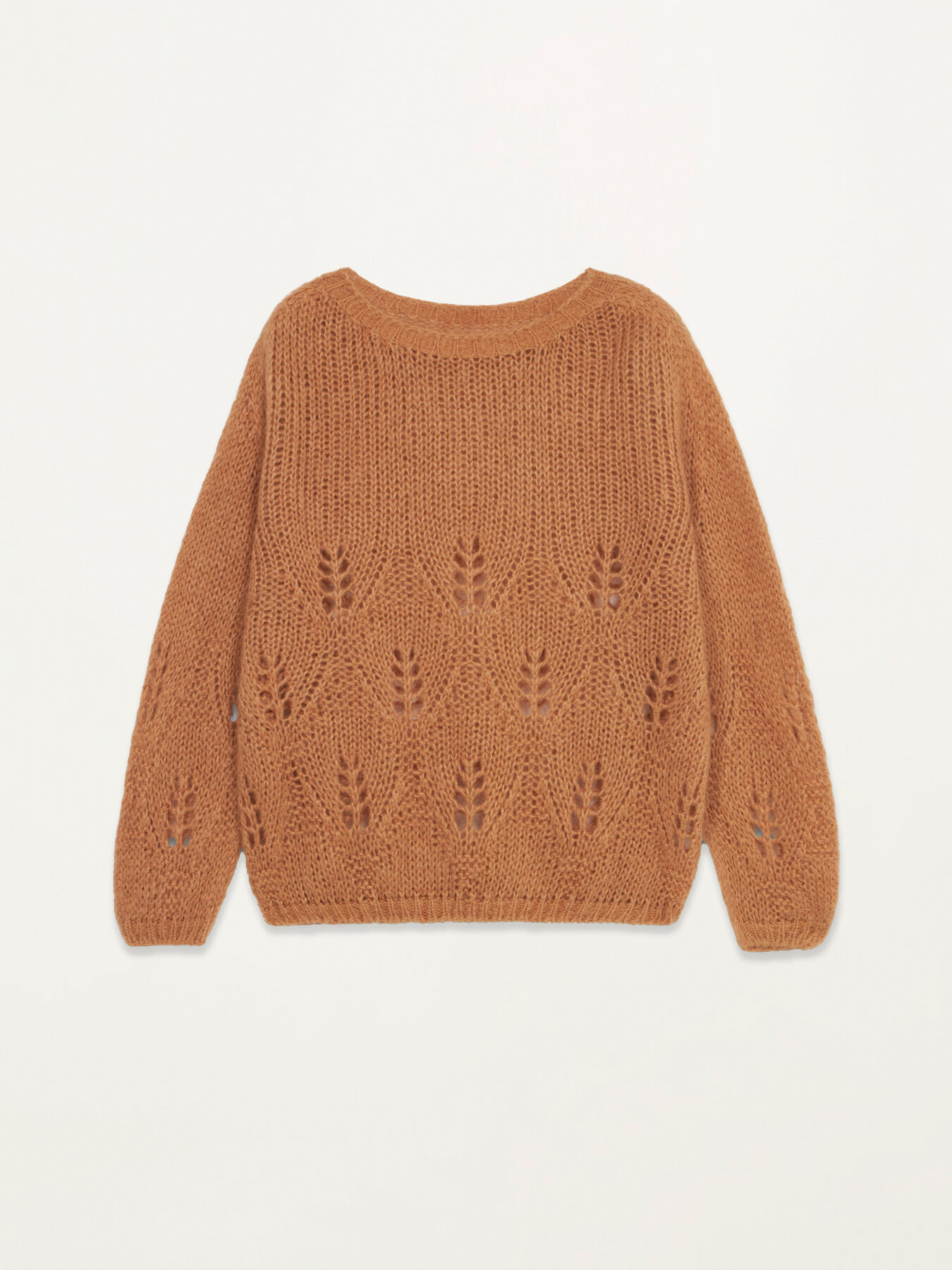 Pulover perforat din amestec de mohair image number 3