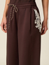 Soft touch joggers with lace patch image number 2
