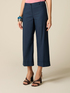 Cotton blend cropped trousers image number 3