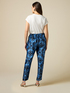 Patterned satin trousers image number 1