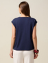 T-shirt bimaterica con paillettes image number 1