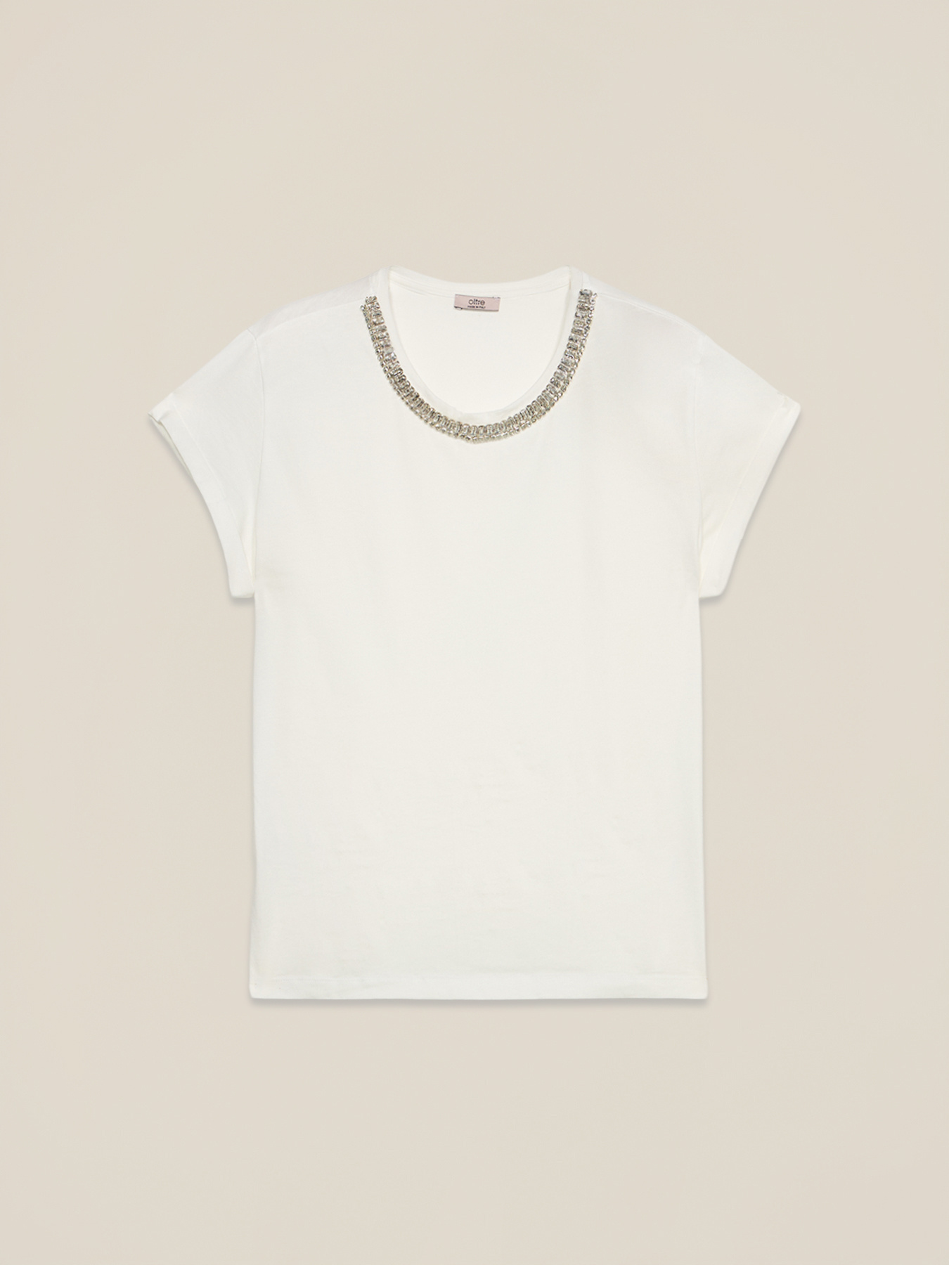 T-shirt with jewel appliqu&eacute; image number 3
