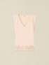 Cotton top with macram&eacute; image number 3