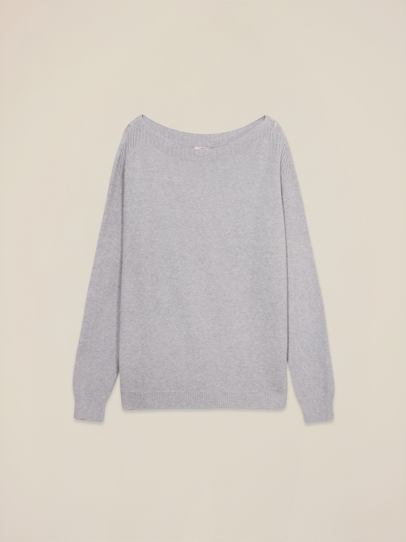 Pullover mit Bootshalsausschnitt