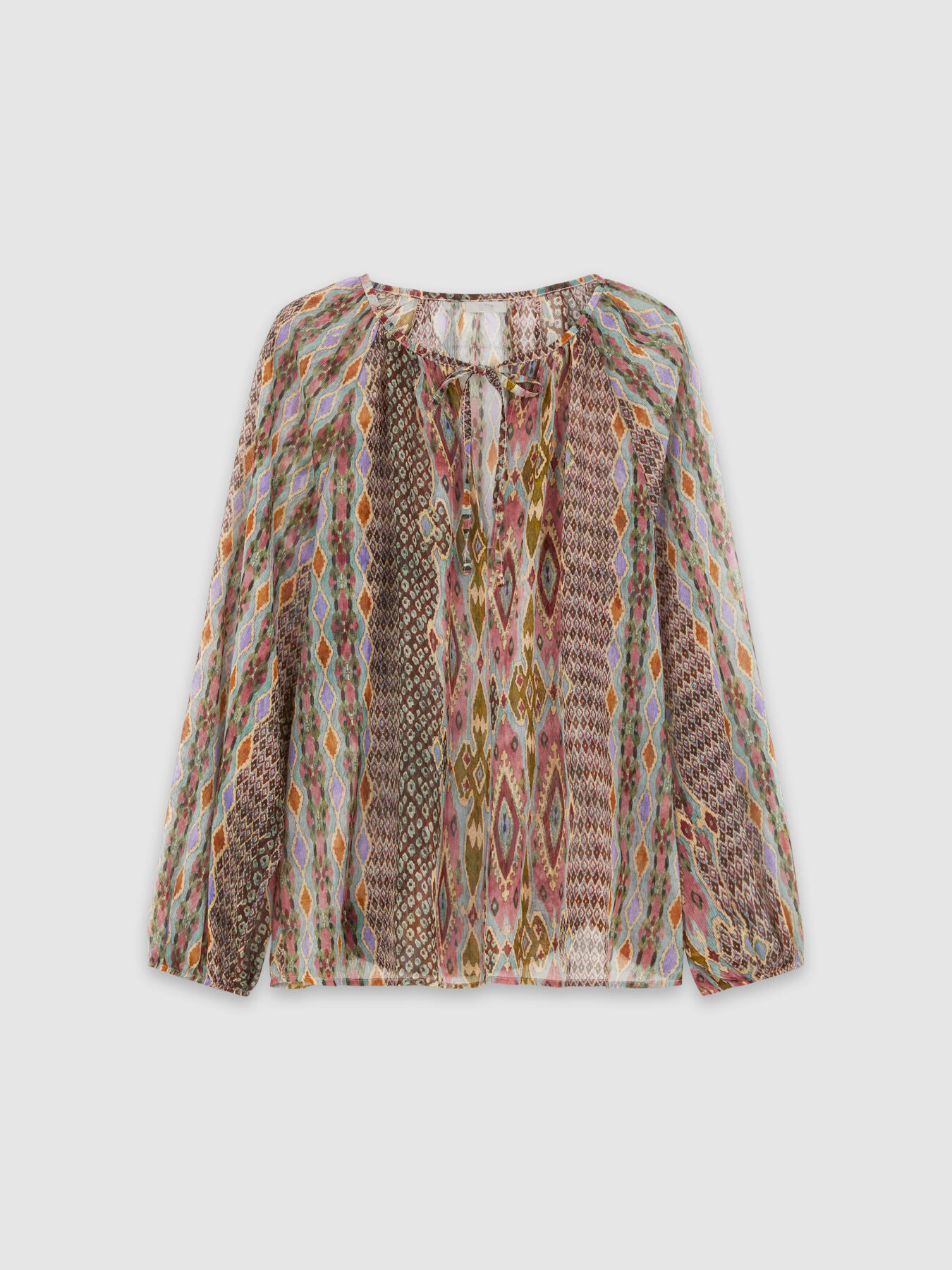 Blusa in creponne fantasia image number 3