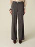 Palazzo pants in viscose blend fabric image number 3