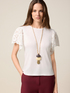 T-shirt con maniche in macram&eacute; image number 0