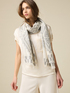 Scarf with ethnic embroidery image number 0