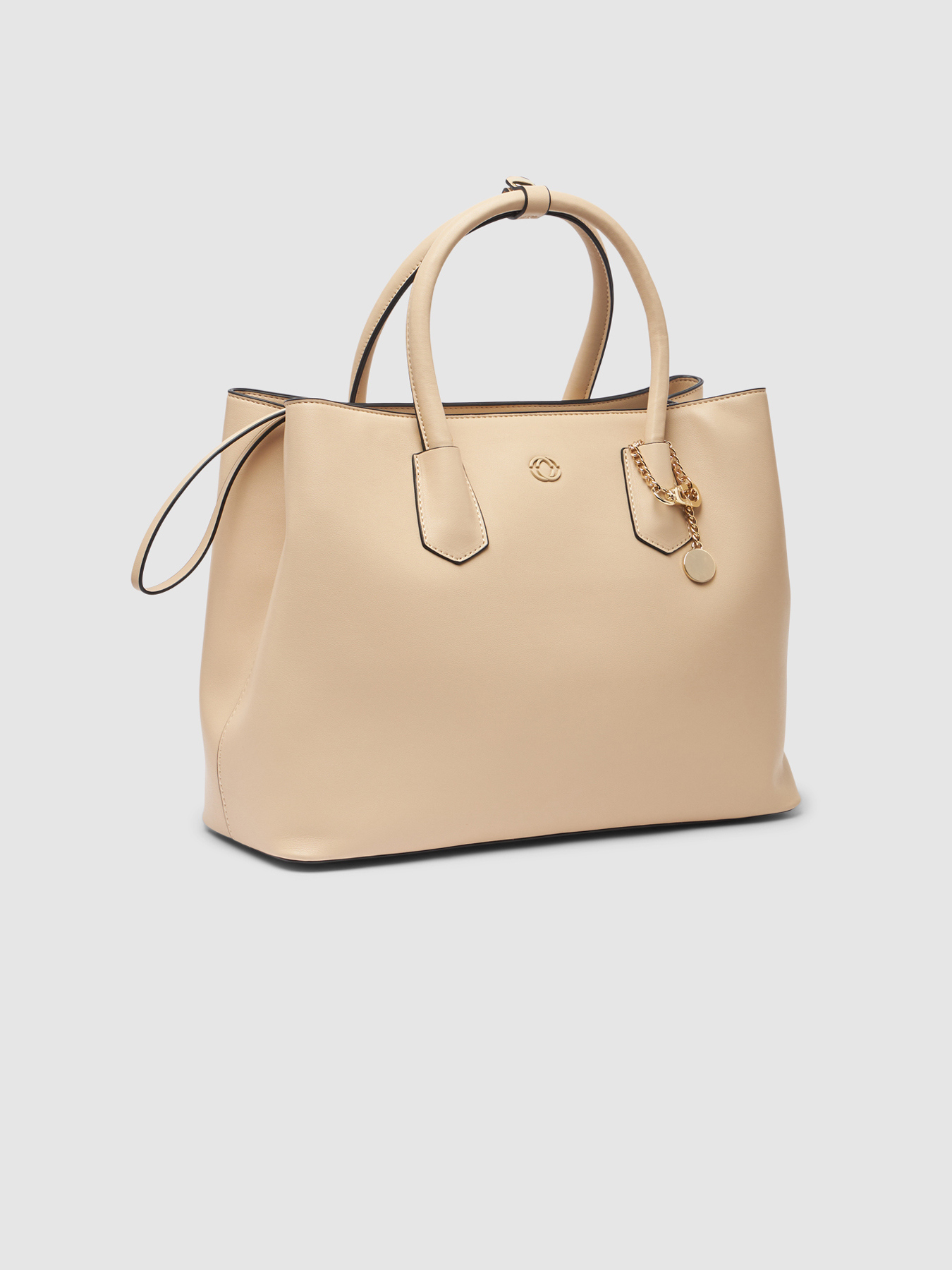 Leather effect shopper bag image number 3