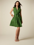 Flare dress in poplin image number 0