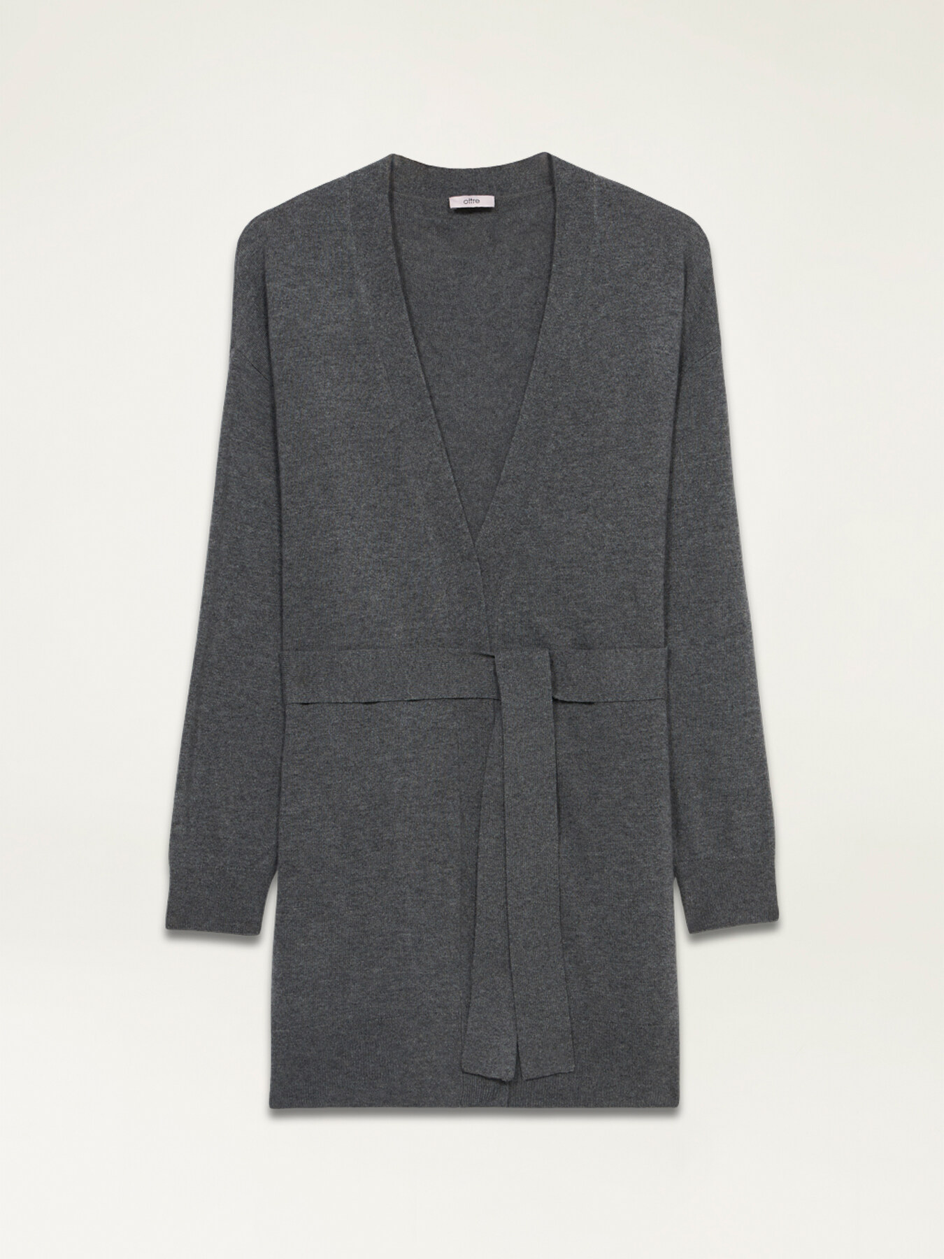 Cardigan lungo misto cashmere image number 3