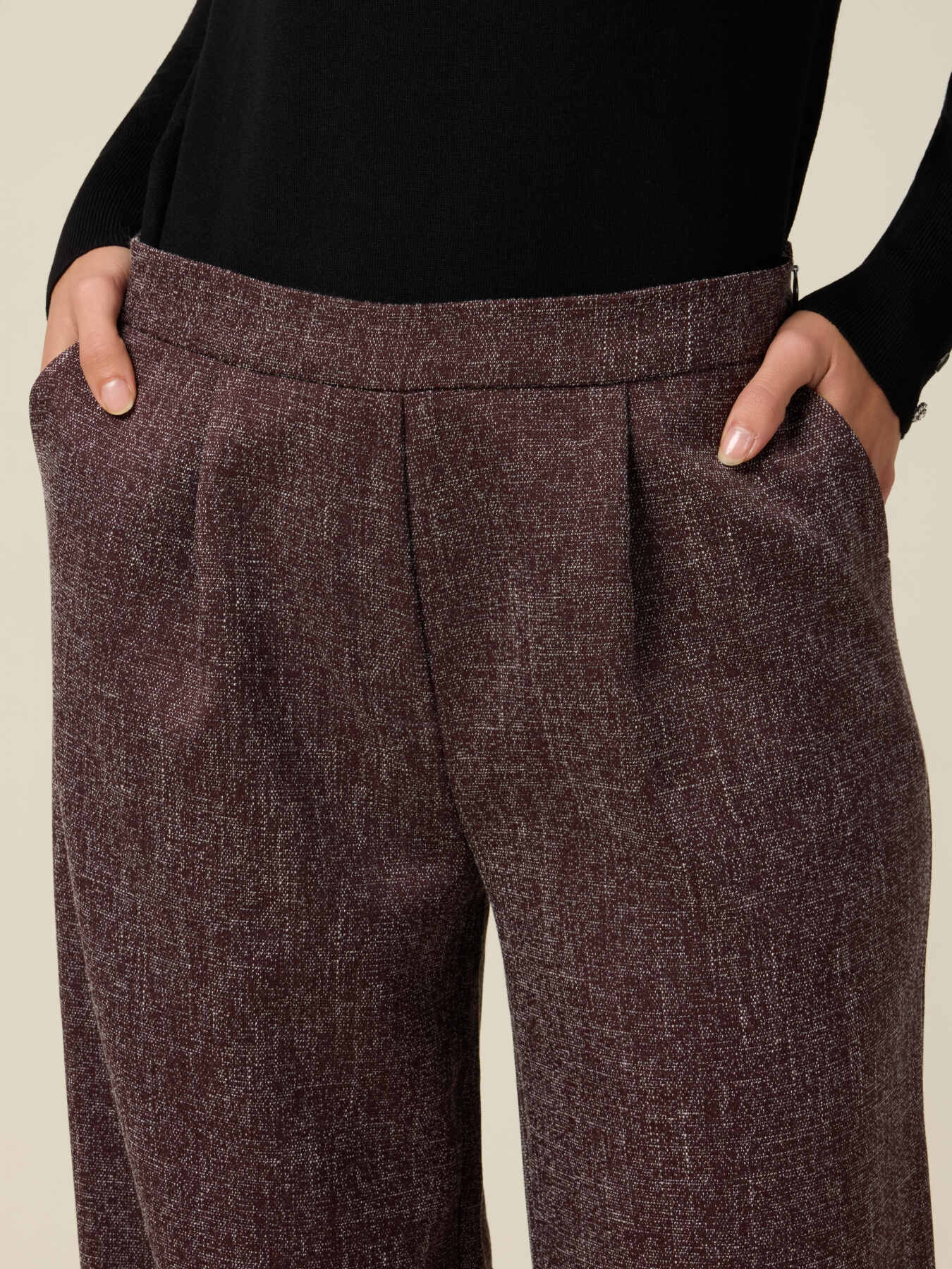 Palazzo-Hose aus Viskose-Mischgewebe image number 2