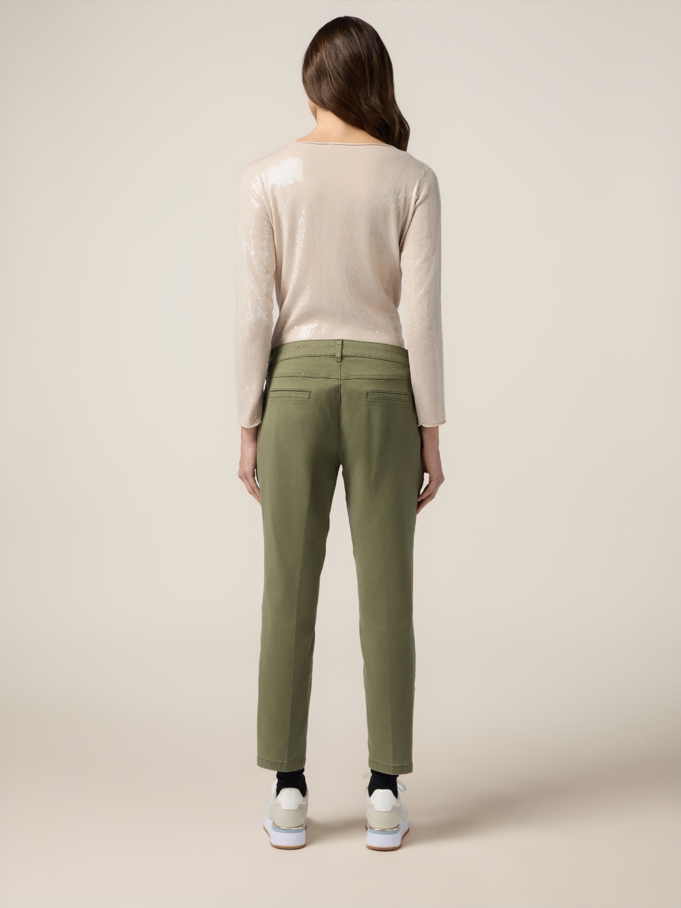 Pantaloni chino misto tencel image number 1