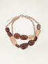 Short necklace with oversized stones image number 1
