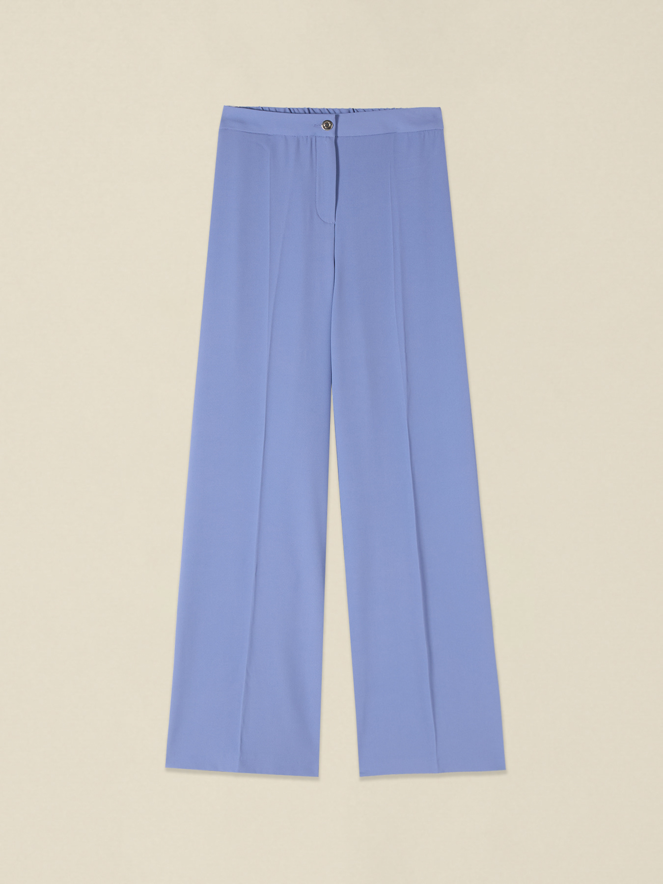 Palazzo pants in fluid fabric image number 4