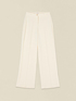 Wide-leg palazzo pants in crepe fabric image number 4