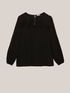 Blouse with lace yoke image number 3