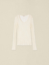 Long-sleeve lace T-shirt image number 3