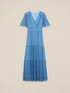 Langes Plissee-Kleid aus Lurex image number 3
