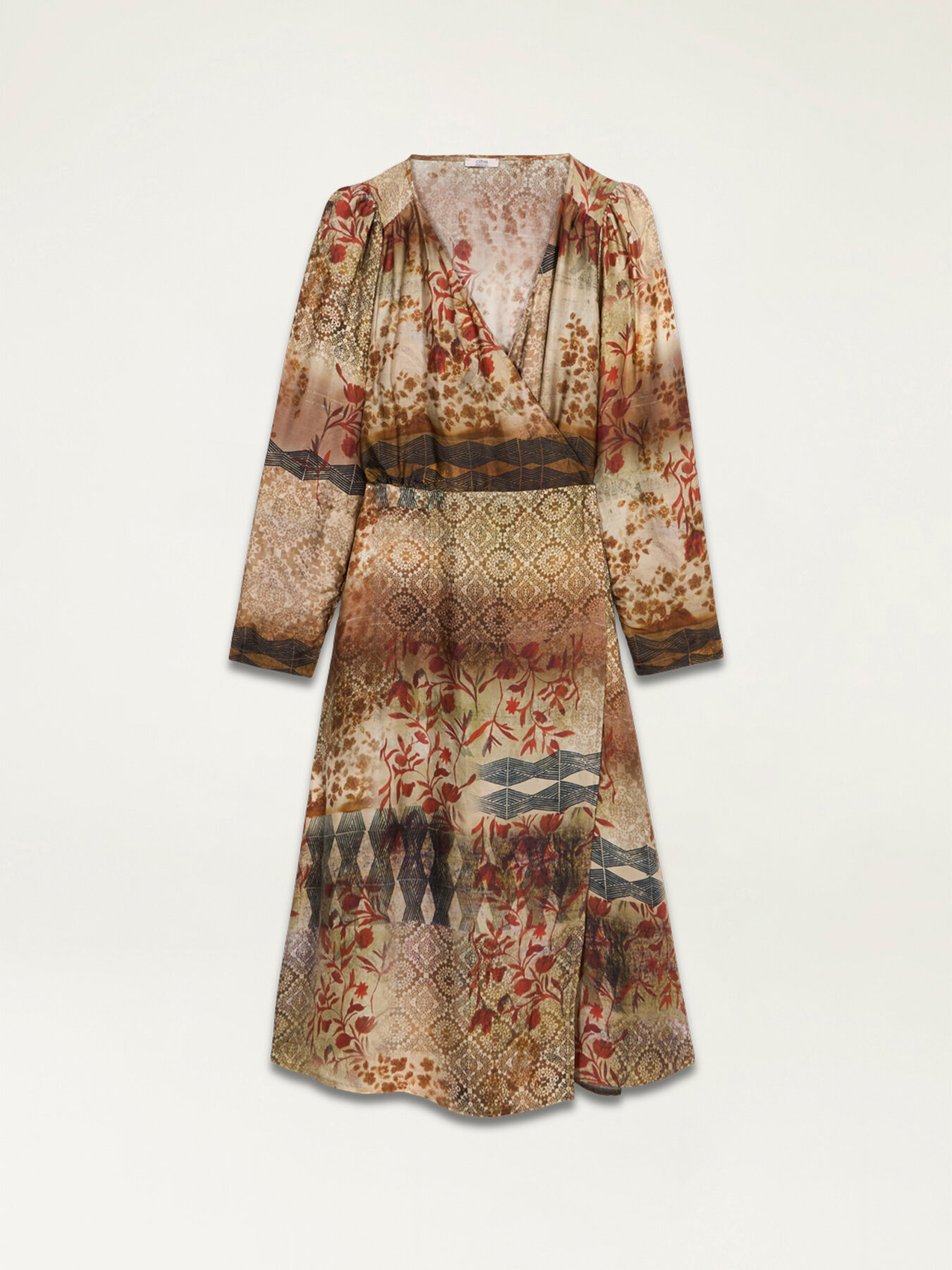 Robe portefeuille &agrave; motifs patchwork image number 4