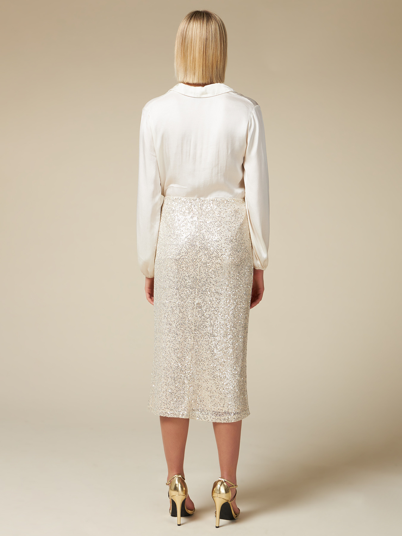 Gonna tubino in paillettes image number 1