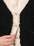 Two-tone cardigan with tiny sequins image number 2