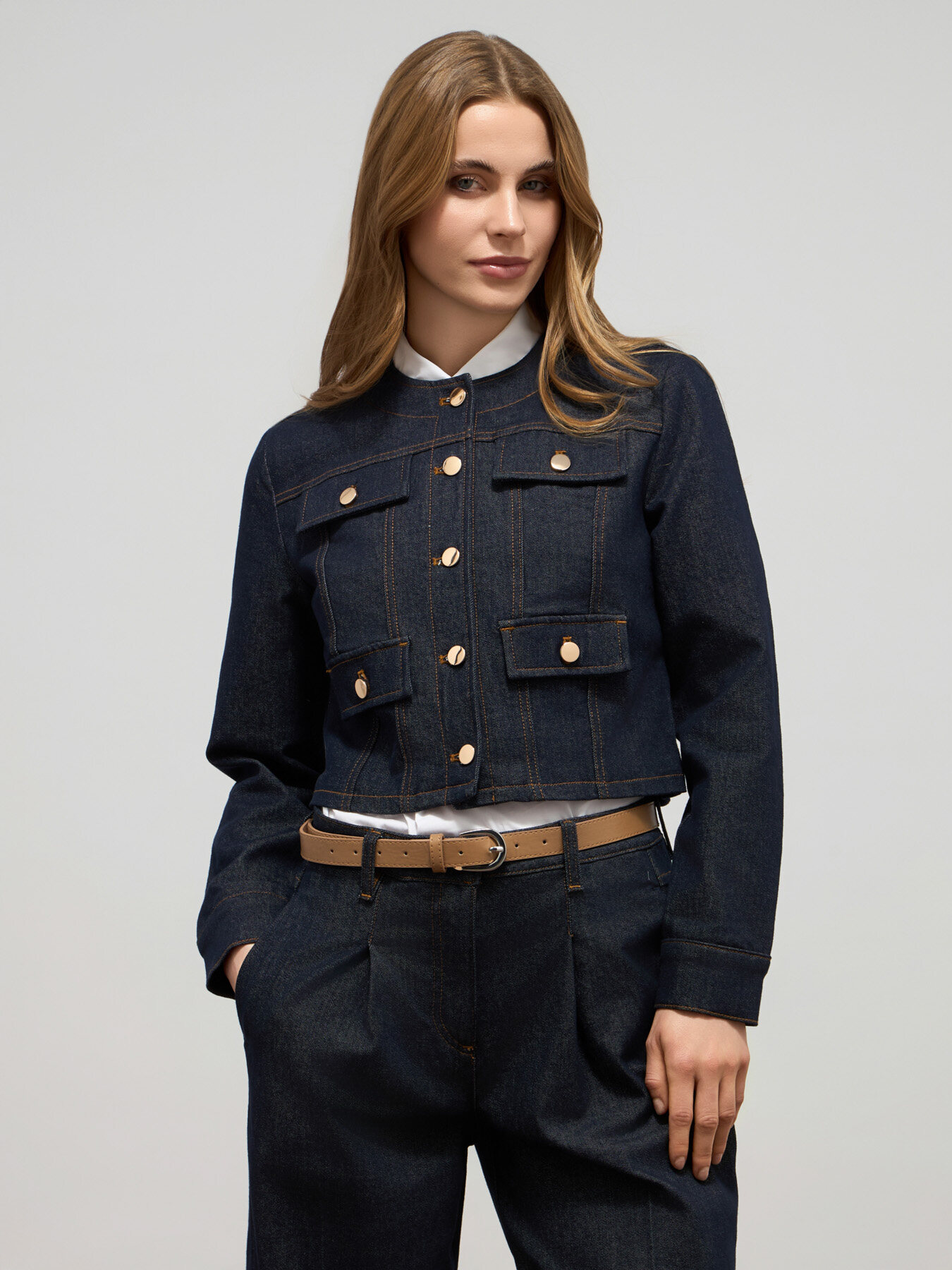 Veste courte en jean image number 0