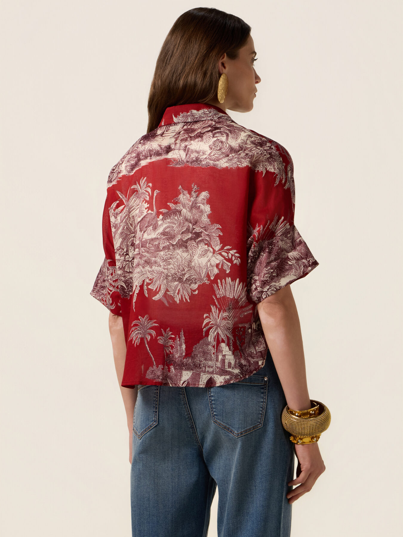 Camicia in mussola fantasia image number 1
