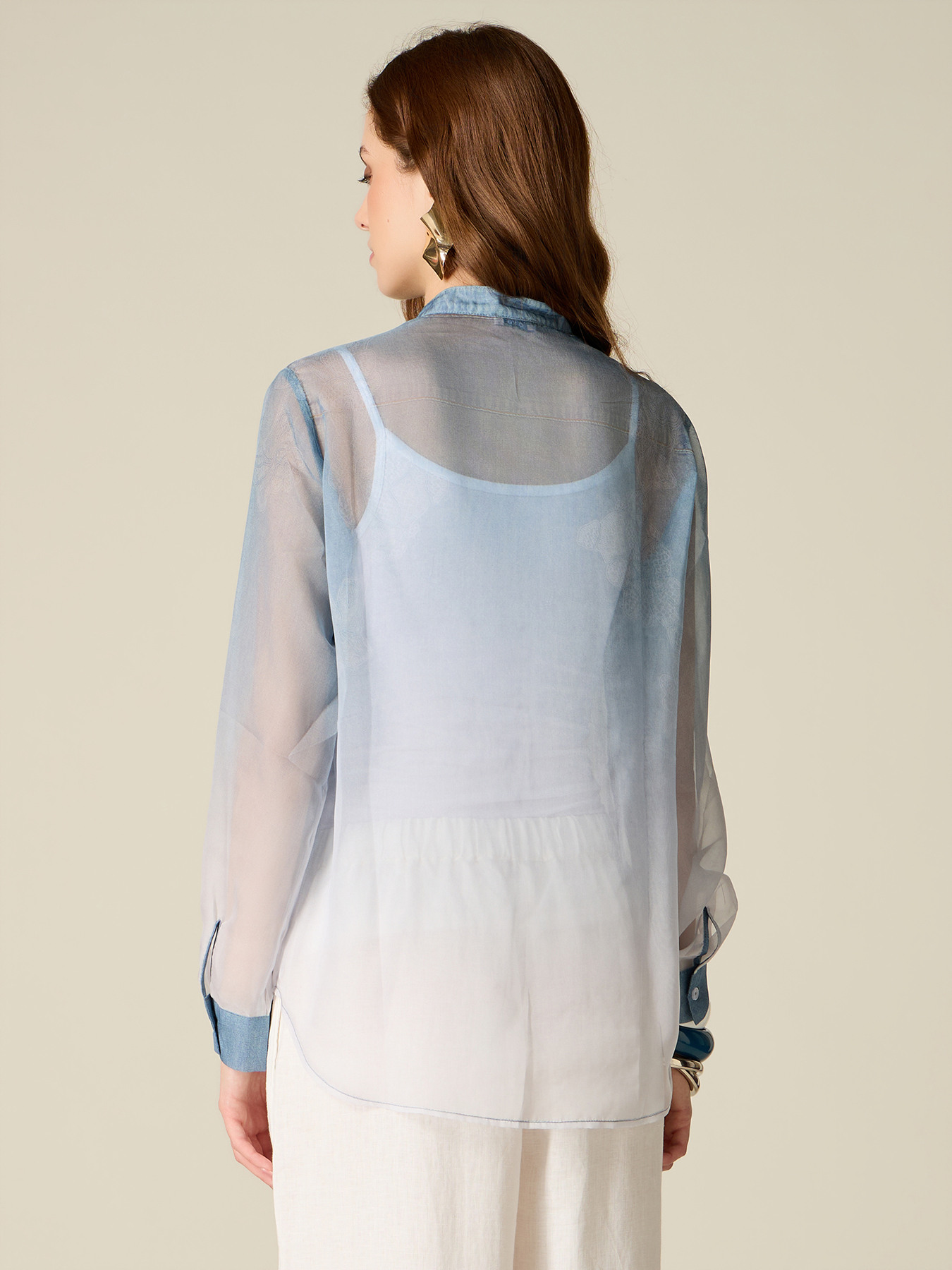D&eacute;grad&eacute; georgette shirt image number 1