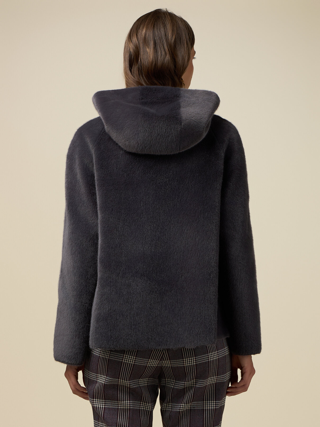 Blousonjacke in Teddy-Optik mit Kapuze image number 1