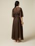 Long lyocell blend dress image number 1
