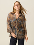 Camisa estampada con mangas kimono image number 0