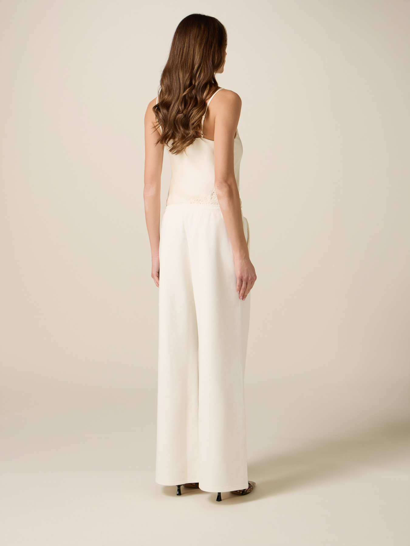 Jogginghose aus Sweatstoff mit Spitze image number 1