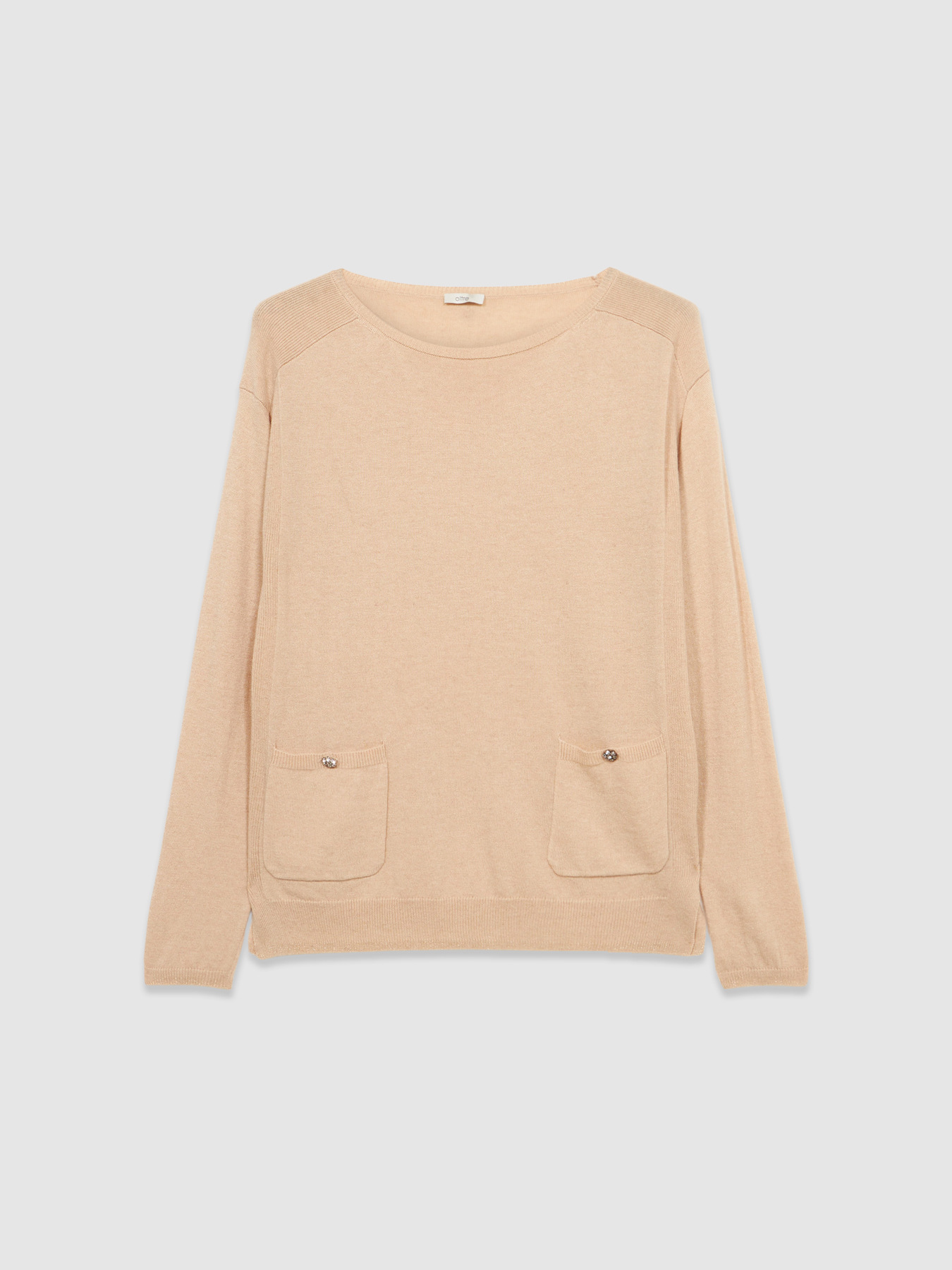 Cashmere blend sweater with breast pockets image number 3