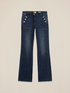 Flare jeans with button detail image number 4