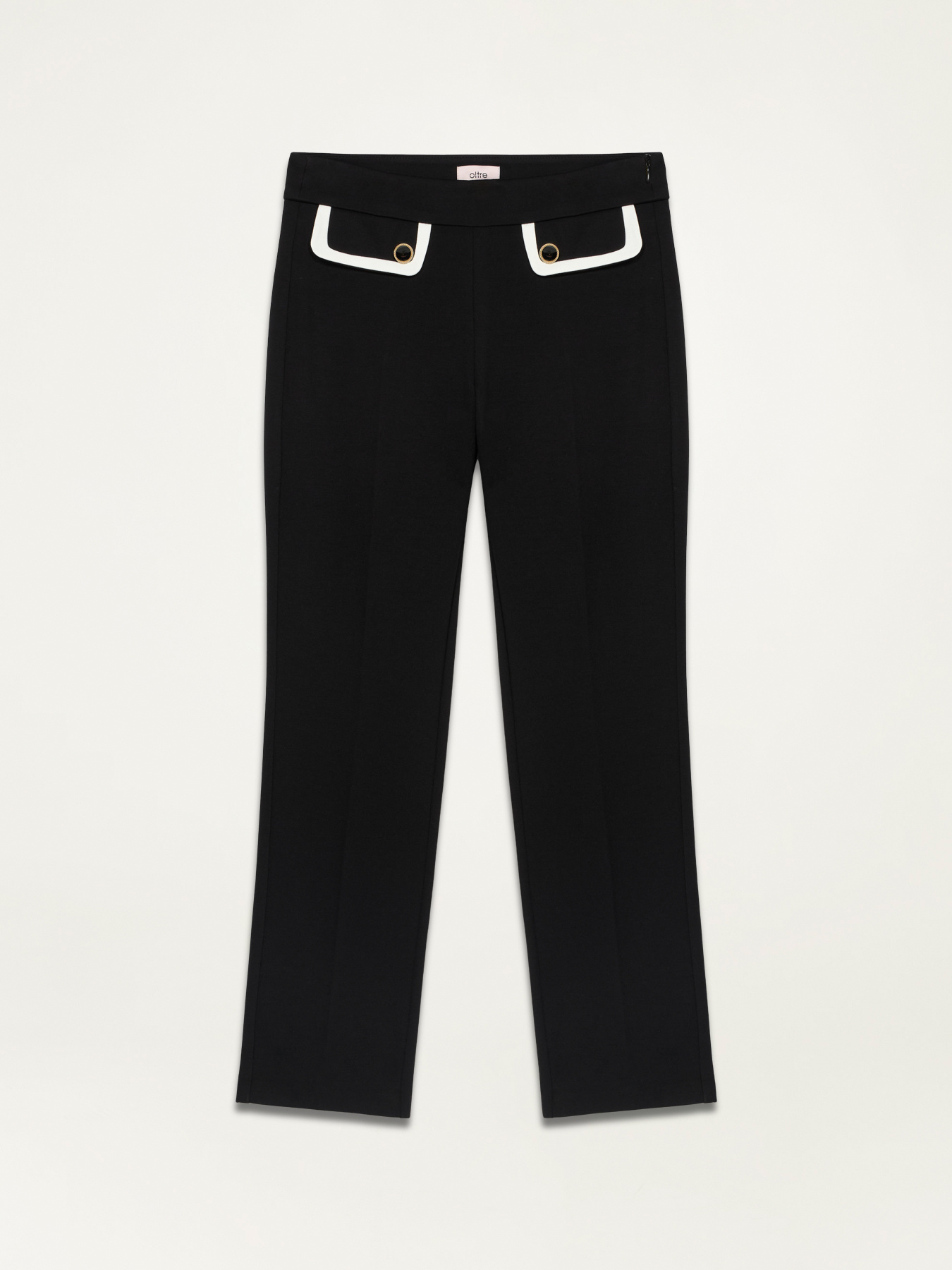 Pantalon en maille Milano avec profils contrastants image number 4