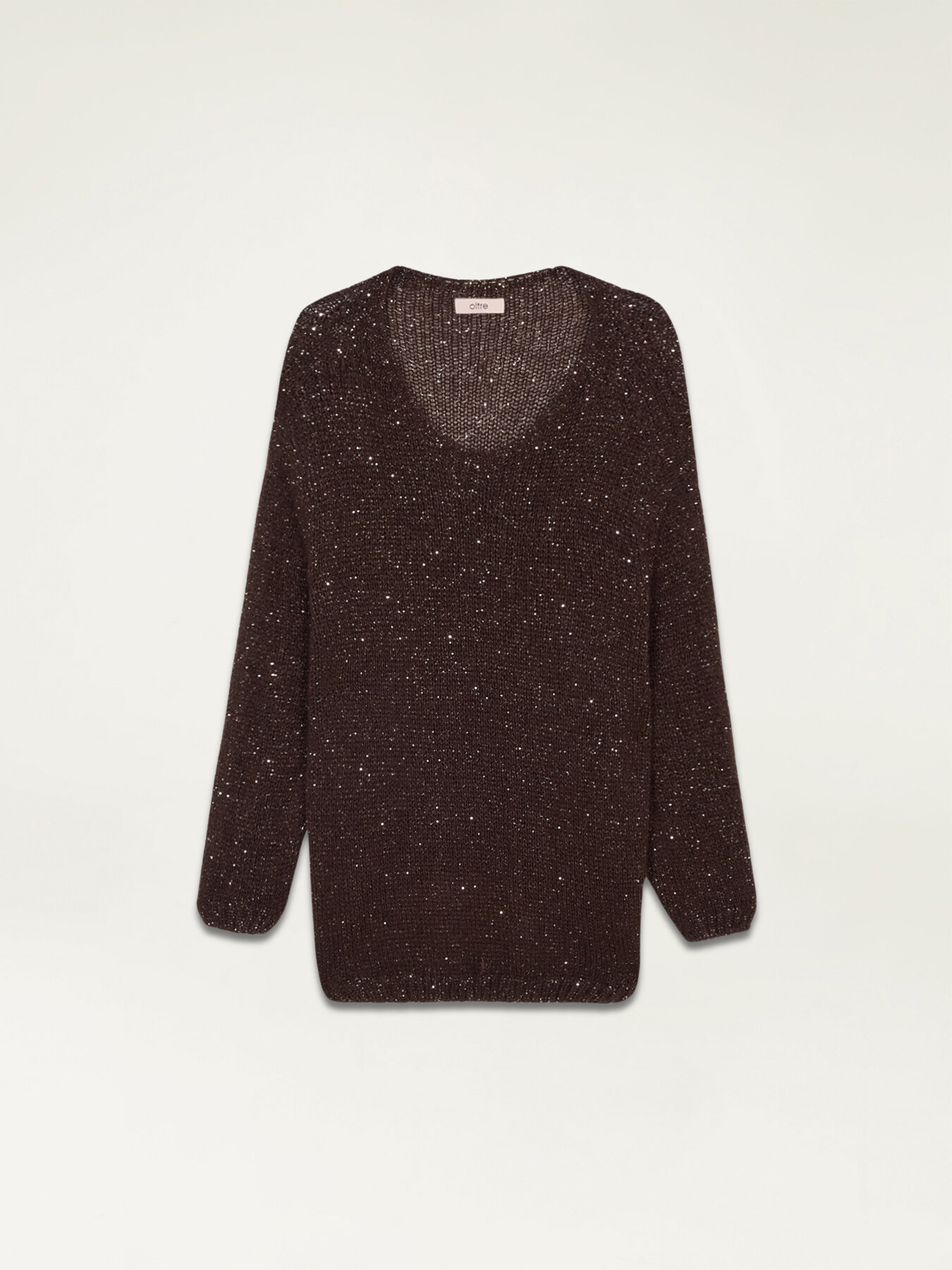 Pull en mohair m&eacute;lang&eacute; avec paillettes image number 3