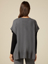Maglia misto cashmere effetto poncho image number 2