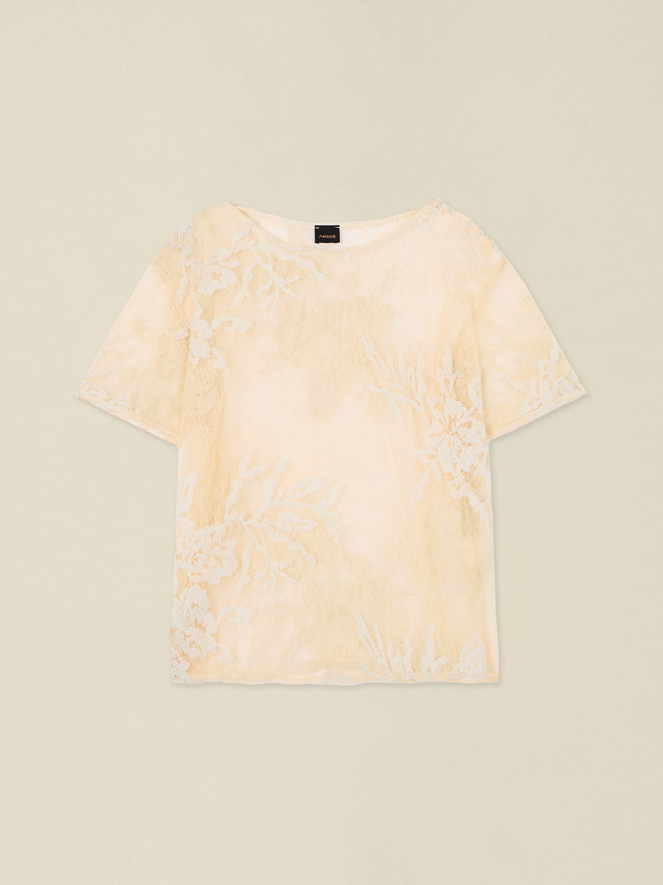 Bluse aus Spitze mit floraler Stickerei image number 3