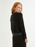 Cardigan bicolor con paillettes image number 1