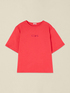 Boxy cotton t-shirt with jewel embroidery image number 3