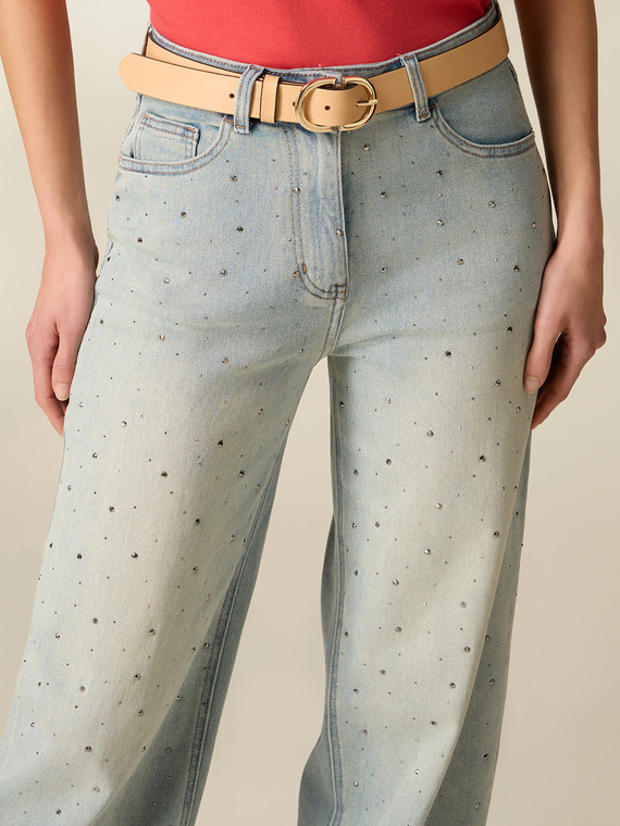 Cintura con fibbia a doppio anello