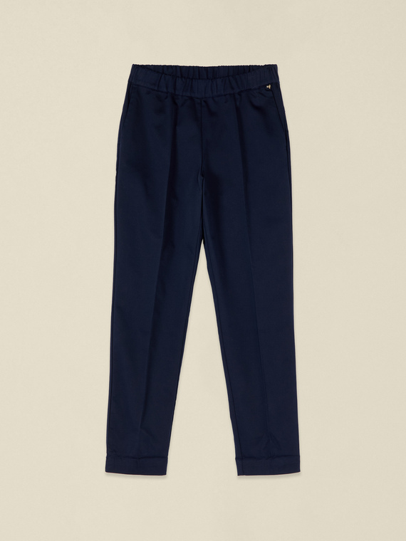 Cotton blend gabardine chinos