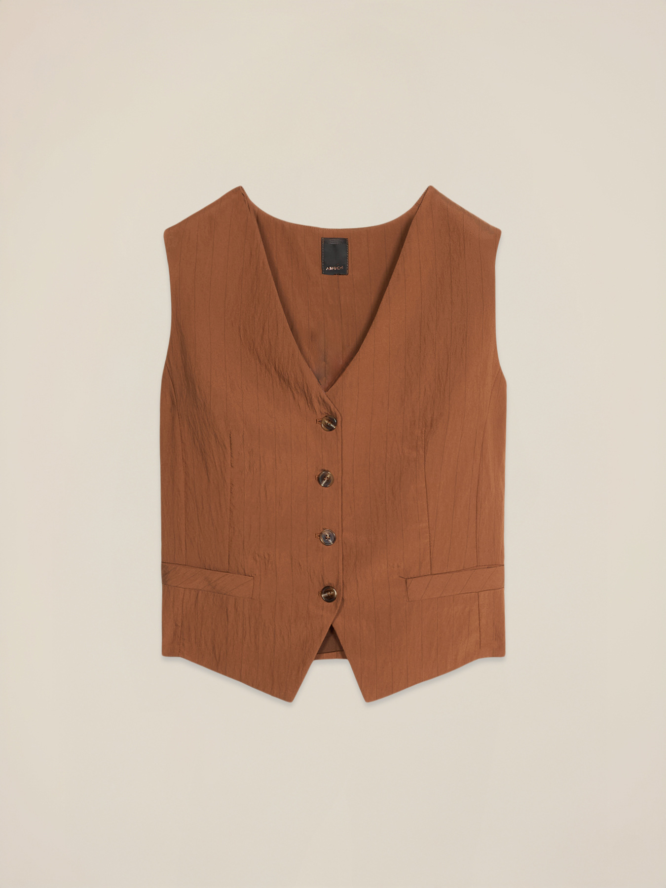 Gilet in tessuto fluido image number 3