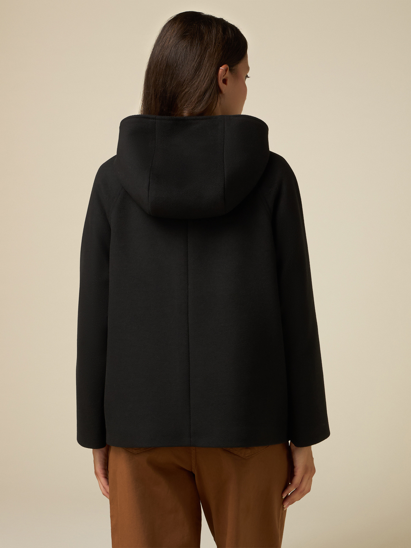 Palton scurt cu glugă image number 1