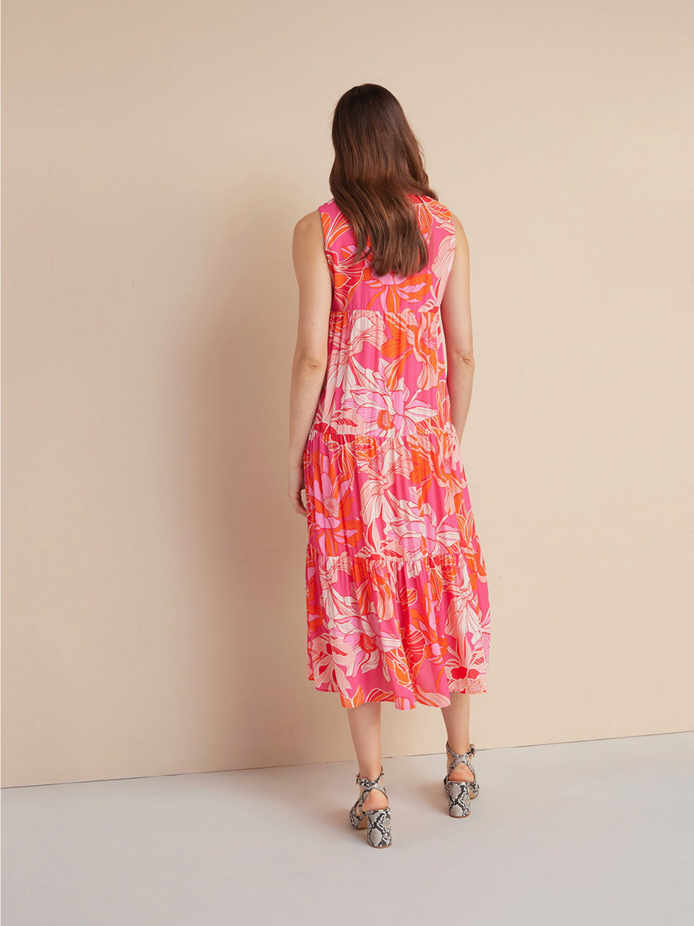 Vestito lungo fantasia floreale image number 1