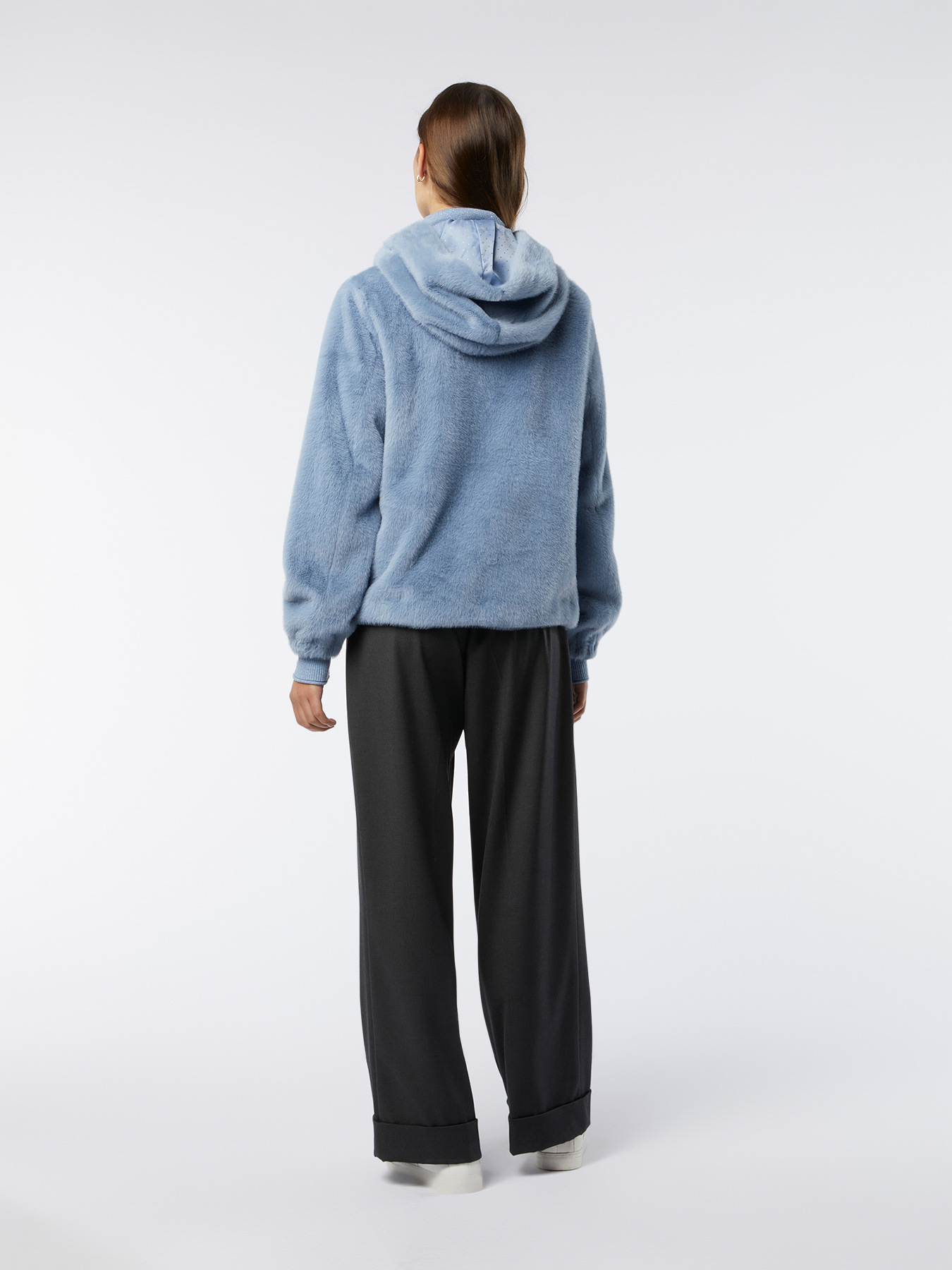 Pelliccia sintetica con cappuccio image number 1