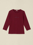 T-shirt with jewel lettering embroidery image number 3