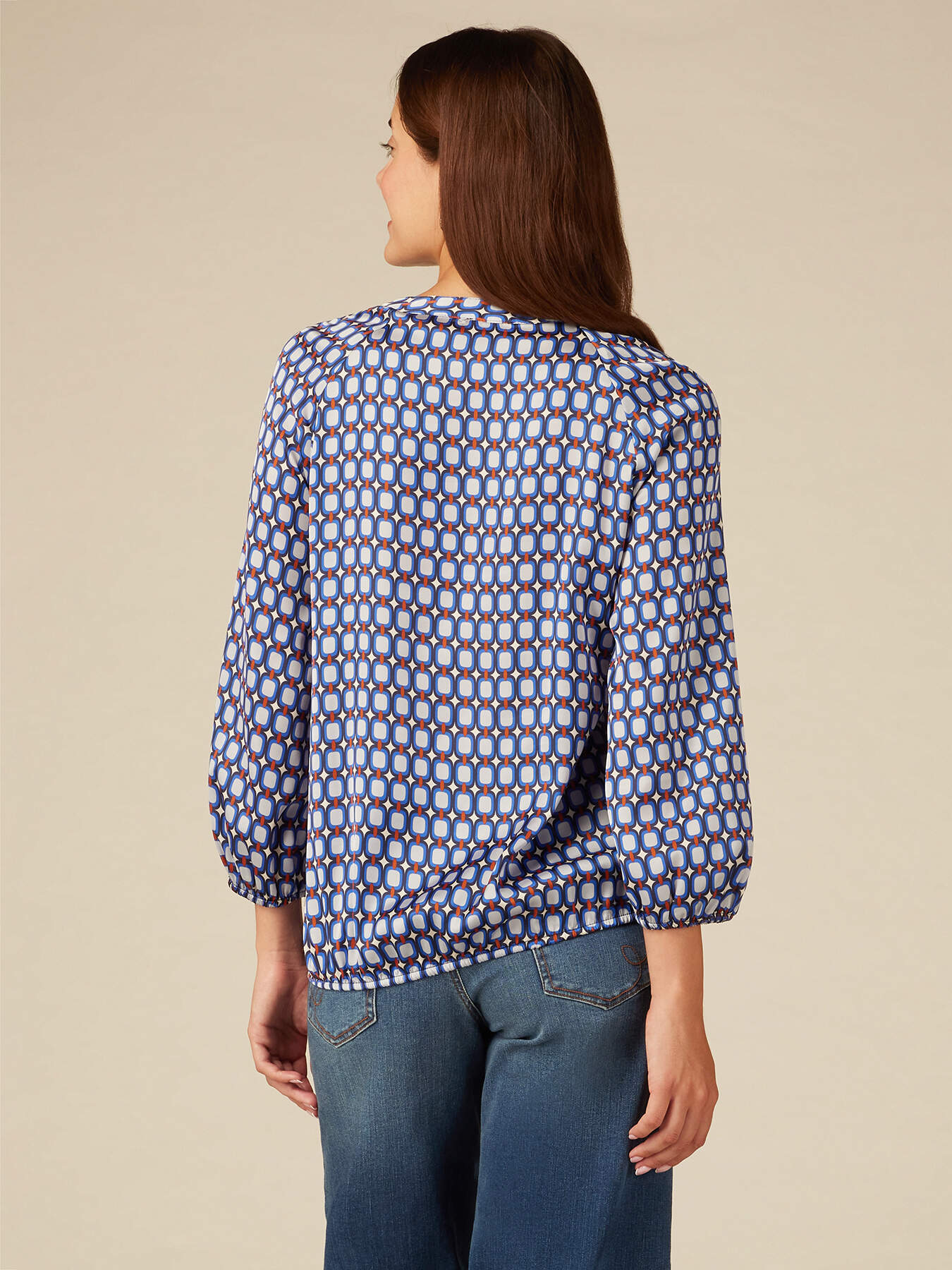 Blusa fantasia geometrica image number 1
