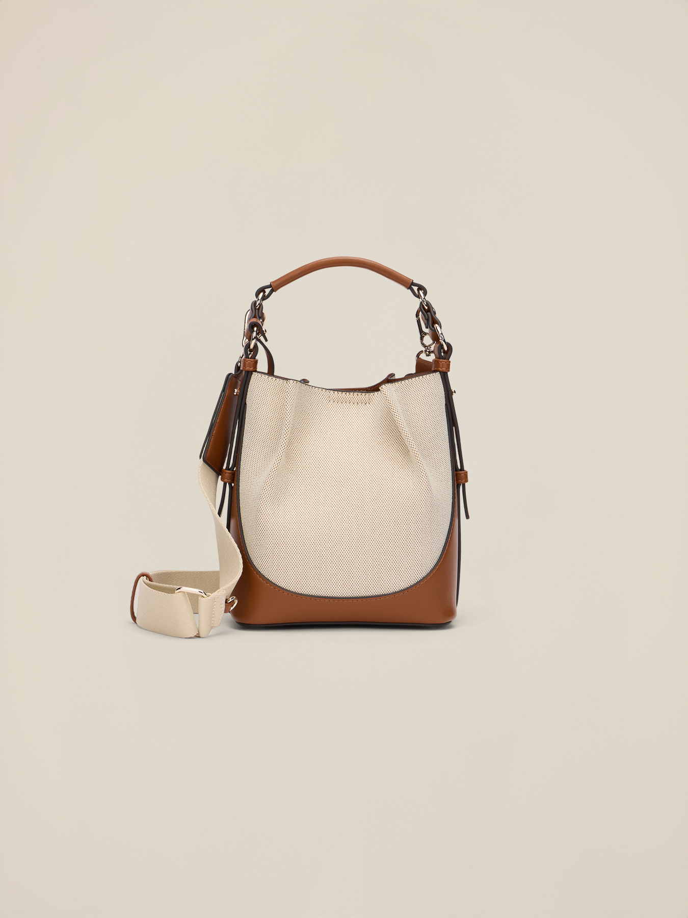 Borsa a secchiello in canvas image number 1